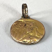 Load image into Gallery viewer, French Virgin Mary Rolled 18K Yellow Gold Filled Charm Pendant