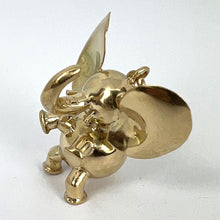Load image into Gallery viewer, Large Lucky Elephant 14K Yellow Gold Charm Pendant