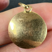 Load image into Gallery viewer, Vintage French Leo Starsign Zodiac 18K Yellow Gold Charm Medal Pendant