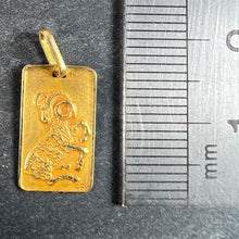 Load image into Gallery viewer, Vintage French Perroud Ares Zodiac 18K Yellow Gold Medal Pendant