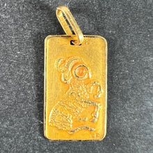 Load image into Gallery viewer, Vintage French Perroud Ares Zodiac 18K Yellow Gold Medal Pendant