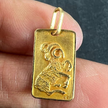 Load image into Gallery viewer, Vintage French Perroud Ares Zodiac 18K Yellow Gold Medal Pendant