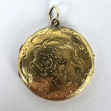 Load image into Gallery viewer, French Flowers 18 Karat Yellow Gold Pendant Locket