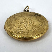 Load image into Gallery viewer, French Flowers 18 Karat Yellow Gold Pendant Locket