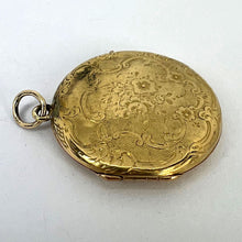 Load image into Gallery viewer, French Flowers 18 Karat Yellow Gold Pendant Locket