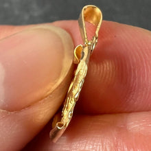 Load image into Gallery viewer, Vintage French Leo Scroll  Zodiac 18K Yellow Gold Charm Pendant
