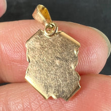 Load image into Gallery viewer, Vintage French Leo Scroll  Zodiac 18K Yellow Gold Charm Pendant