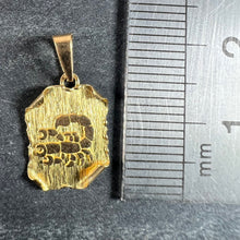 Load image into Gallery viewer, Vintage French Scorpio Scroll Zodiac 18K Yellow Gold Charm Pendant
