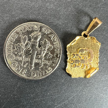 Load image into Gallery viewer, Vintage French Scorpio Scroll Zodiac 18K Yellow Gold Charm Pendant