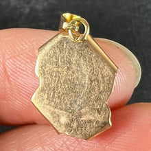 Load image into Gallery viewer, Vintage French Aquarius Scroll  Zodiac 18K Yellow Gold Charm Pendant