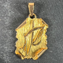 Load image into Gallery viewer, Vintage French Libra Scroll  Zodiac 18K Yellow Gold Charm Pendant