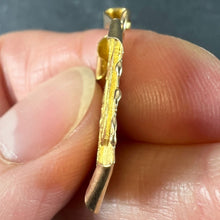 Load image into Gallery viewer, Vintage French Libra Scroll  Zodiac 18K Yellow Gold Charm Pendant
