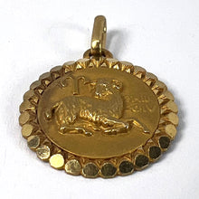 Load image into Gallery viewer, French Perroud Large Ares Zodiac Starsign 18K Yellow Gold Charm Pendant
