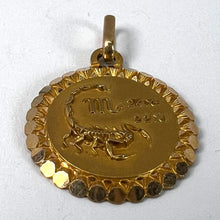 Load image into Gallery viewer, French Perroud Large Scorpio Zodiac Starsign 18K Yellow Gold Charm Pendant