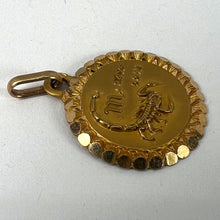 Load image into Gallery viewer, French Perroud Large Scorpio Zodiac Starsign 18K Yellow Gold Charm Pendant
