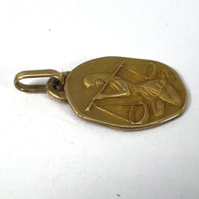 Load image into Gallery viewer, Vintage French Perroud Libra Zodiac 18K Yellow Gold Medal Pendant