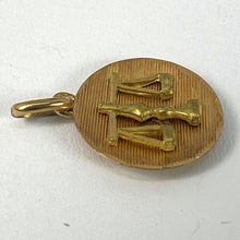 Load image into Gallery viewer, Vintage French Libra Starsign Zodiac 18K Yellow Gold Charm Medal Pendant