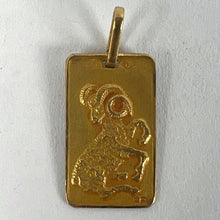 Load image into Gallery viewer, Vintage French Perroud Ares Zodiac 18K Yellow Gold Medal Pendant