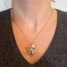 Load image into Gallery viewer, Large Lucky Elephant 14K Yellow Gold Charm Pendant