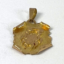 Load image into Gallery viewer, Vintage French Cancer Scroll  Zodiac 18K Yellow Gold Charm Pendant