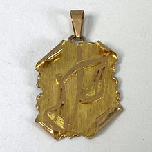 Load image into Gallery viewer, Vintage French Libra Scroll  Zodiac 18K Yellow Gold Charm Pendant