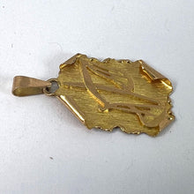 Load image into Gallery viewer, Vintage French Libra Scroll  Zodiac 18K Yellow Gold Charm Pendant