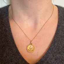 Load image into Gallery viewer, Augis More Than Yesterday 18K Yellow White Gold Enamel Ruby Love Pendant