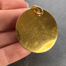 Load image into Gallery viewer, French Lamb of God 18K Yellow Gold Religious Medal Pendant