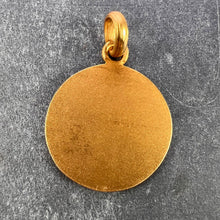 Load image into Gallery viewer, French Jesus Christ on Throne 18K Yellow Gold Medal Pendant