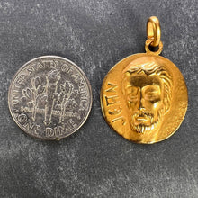 Load image into Gallery viewer, French Saint John the Baptist Jean 18K Yellow Gold Charm Pendant