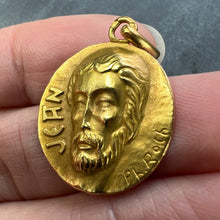 Load image into Gallery viewer, French Saint John the Baptist Jean 18K Yellow Gold Charm Pendant