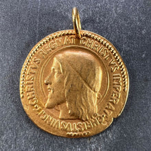 Load image into Gallery viewer, French Chi Rho Jesus Christ 18K Yellow Gold Medal Pendant