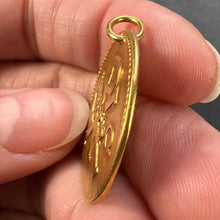 Load image into Gallery viewer, French Chi Rho Jesus Christ 18K Yellow Gold Medal Pendant