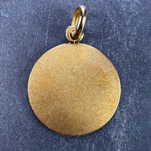 Load image into Gallery viewer, French Peace Sign 18K Yellow Gold Medal Pendant