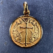 Load image into Gallery viewer, French Becker IXOYE Jesus Fish 18K Yellow Gold Medal Pendant