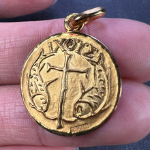 Load image into Gallery viewer, French Becker IXOYE Jesus Fish 18K Yellow Gold Medal Pendant