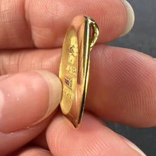 Load image into Gallery viewer, Augis French Plus Qu’Hier Ruby Diamond 18K Yellow Gold Love Charm Pendant