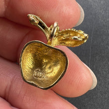 Load image into Gallery viewer, Apple 14K Yellow Gold Diamond Fruit Charm Pendant