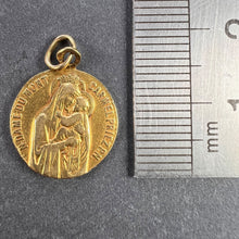 Load image into Gallery viewer, French Notre Dame du Mont Carmel 18 Karat Yellow Gold Medal Charm Pendant
