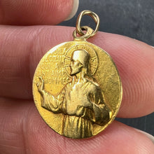 Load image into Gallery viewer, French Notre Dame du Mont Carmel 18 Karat Yellow Gold Medal Charm Pendant