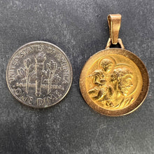 Load image into Gallery viewer, Vintage French St Christopher 18K Yellow Gold Charm Pendant
