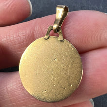 Load image into Gallery viewer, Vintage French St Christopher 18K Yellow Gold Charm Pendant