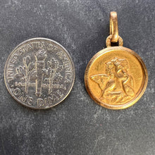 Load image into Gallery viewer, French Rafael’s Cherub 18K Yellow Gold Charm Pendant