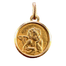 Load image into Gallery viewer, French Rafael’s Cherub 18K Yellow Gold Charm Pendant