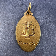 Load image into Gallery viewer, French Sellier Virgin Mary 18K Yellow Gold Medal Charm Pendant
