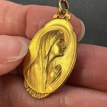 Load image into Gallery viewer, French Sellier Virgin Mary 18K Yellow Gold Medal Charm Pendant