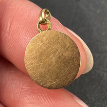 Load image into Gallery viewer, Small French Virgin Mary 18K Yellow Gold Medal Charm Pendant