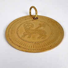 Load image into Gallery viewer, French Lamb of God 18K Yellow Gold Religious Medal Pendant