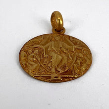 Load image into Gallery viewer, French Jesus Christ on Throne 18K Yellow Gold Medal Pendant