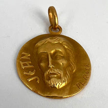 Load image into Gallery viewer, French Saint John the Baptist Jean 18K Yellow Gold Charm Pendant